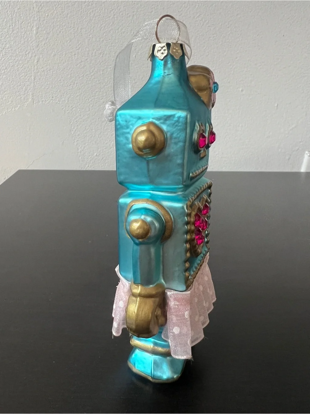 Betsey Johnson Blue Ornament Robot